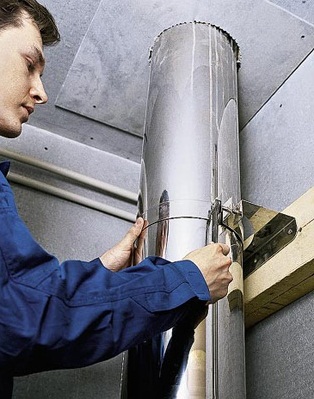 Как установить дымоход